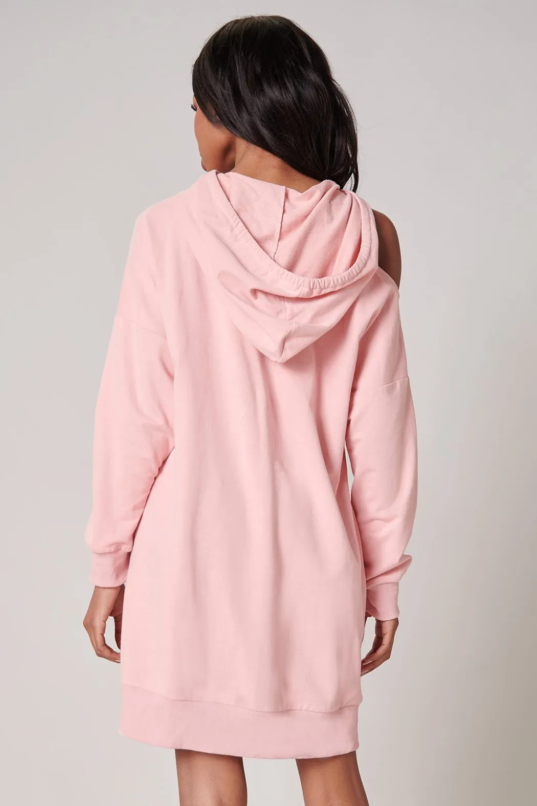 Deanna Cut Out French Terry Hoodie Dress