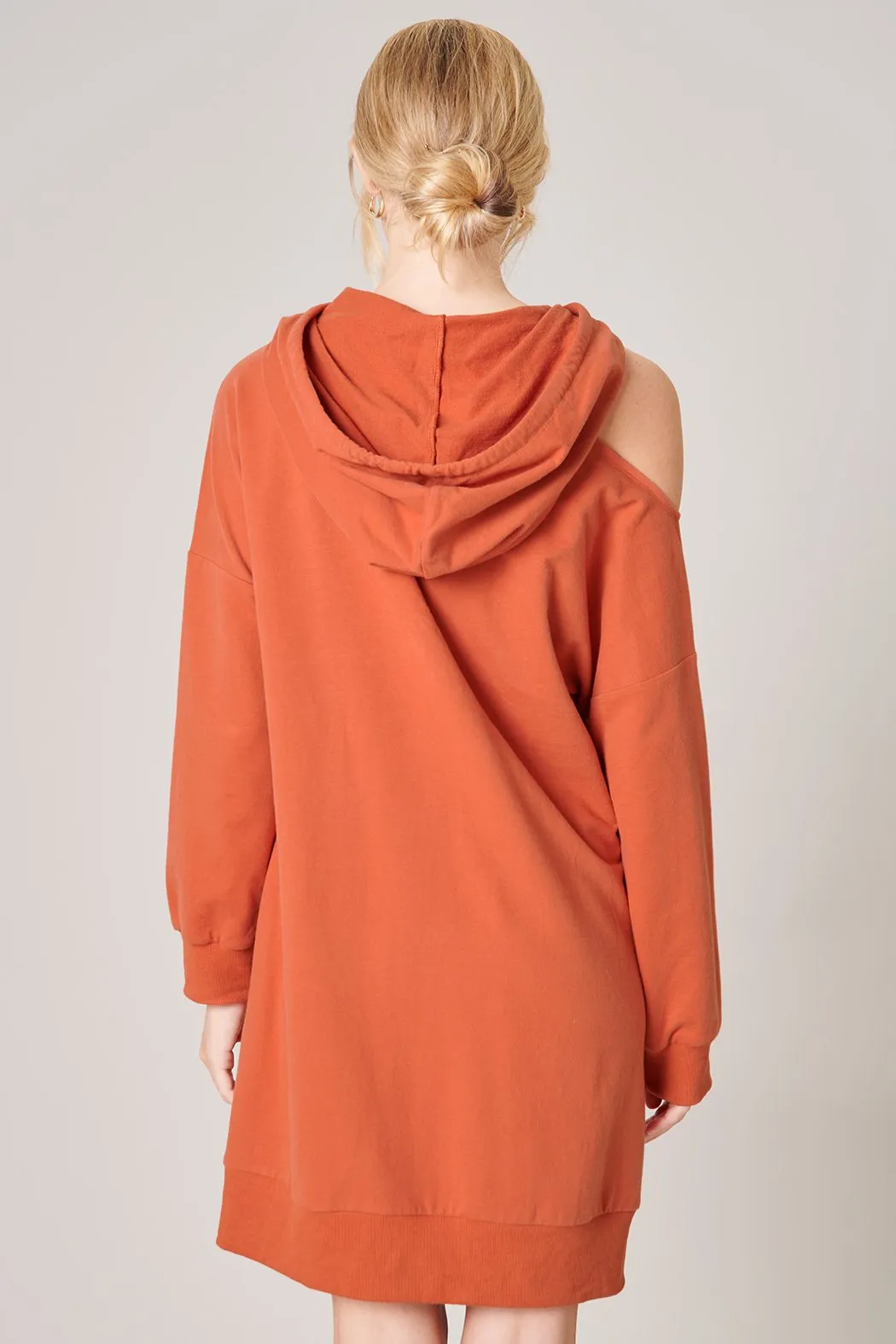 Deanna Cut Out French Terry Hoodie Dress