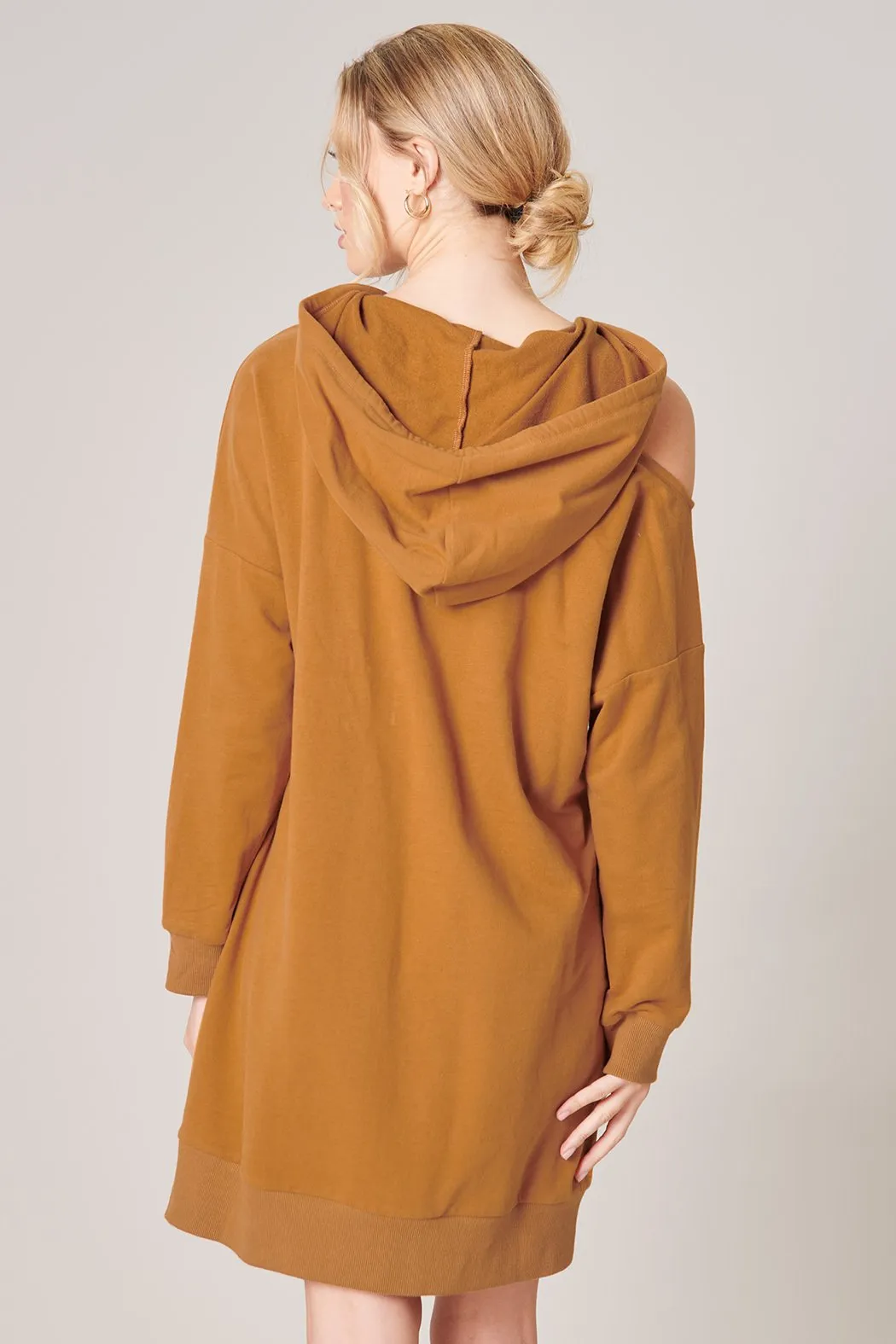 Deanna Cut Out French Terry Hoodie Dress
