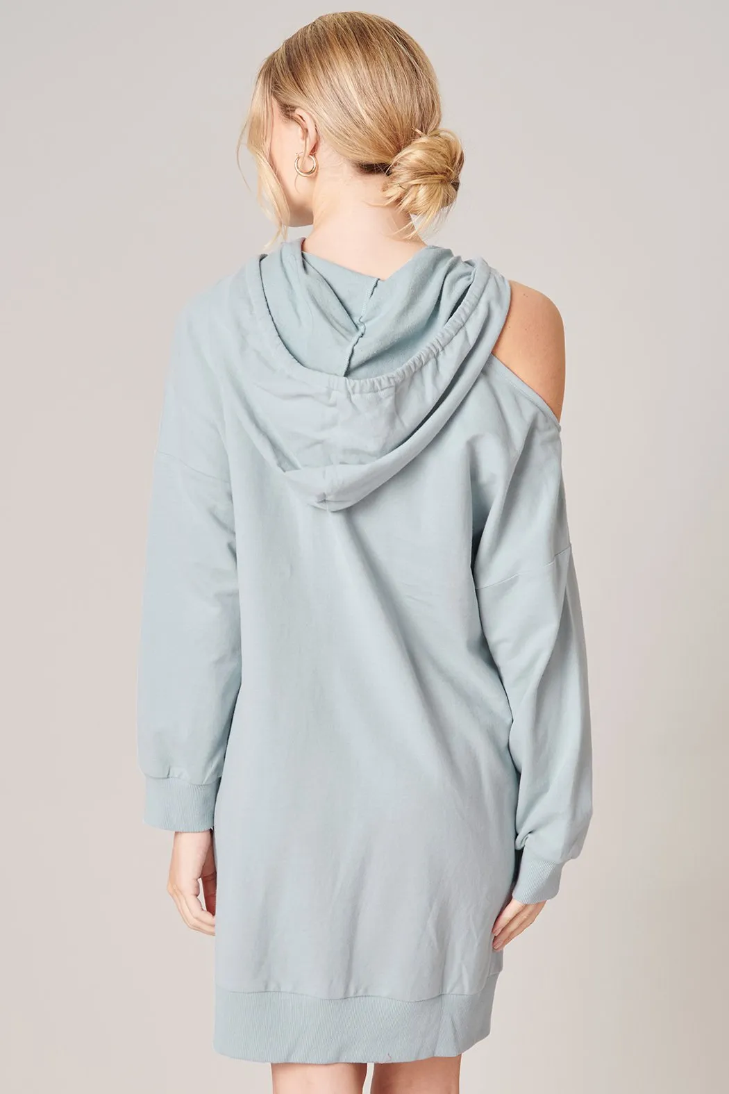 Deanna Cut Out French Terry Hoodie Dress