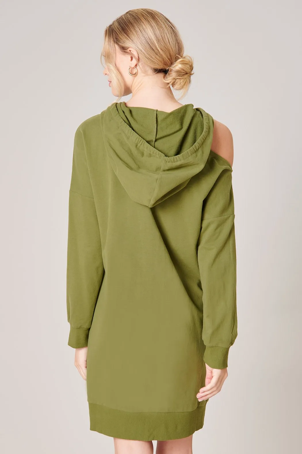 Deanna Cut Out French Terry Hoodie Dress