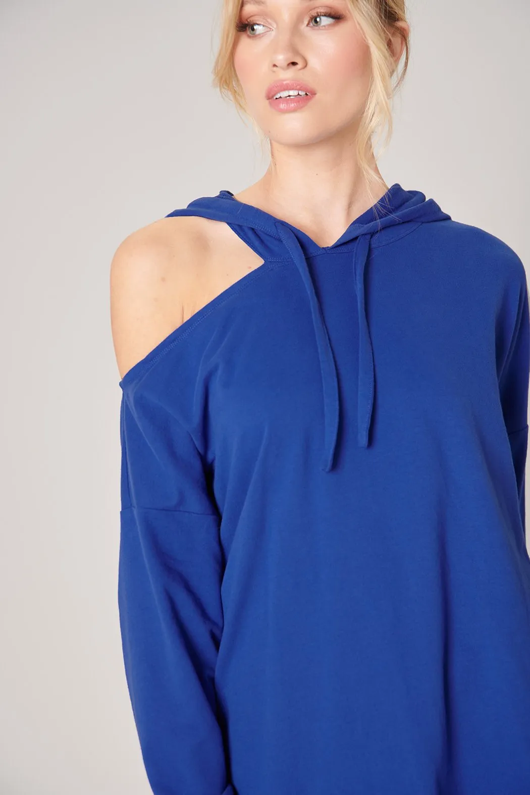 Deanna Cut Out French Terry Hoodie Dress