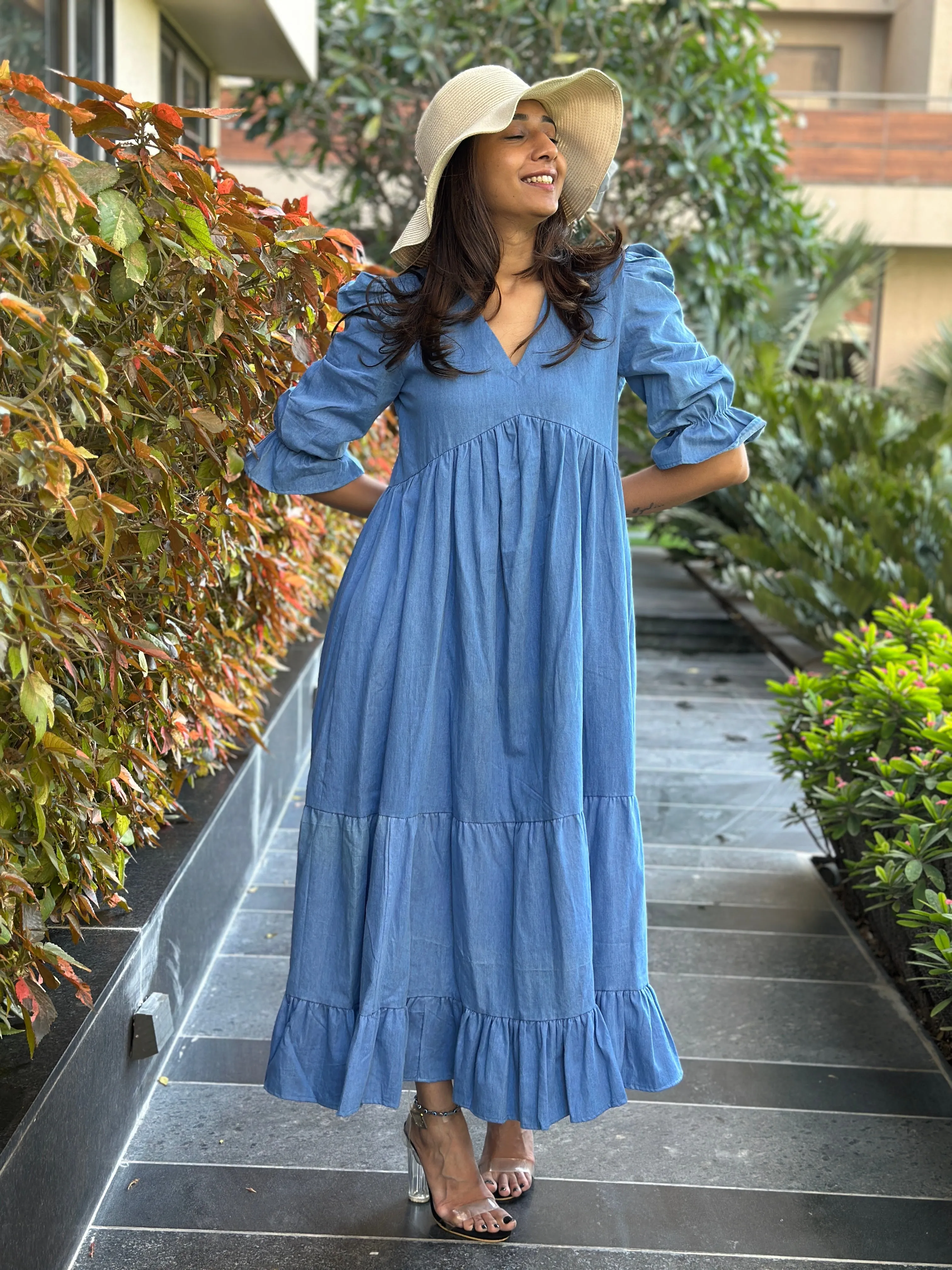 Denim MIDI Dress