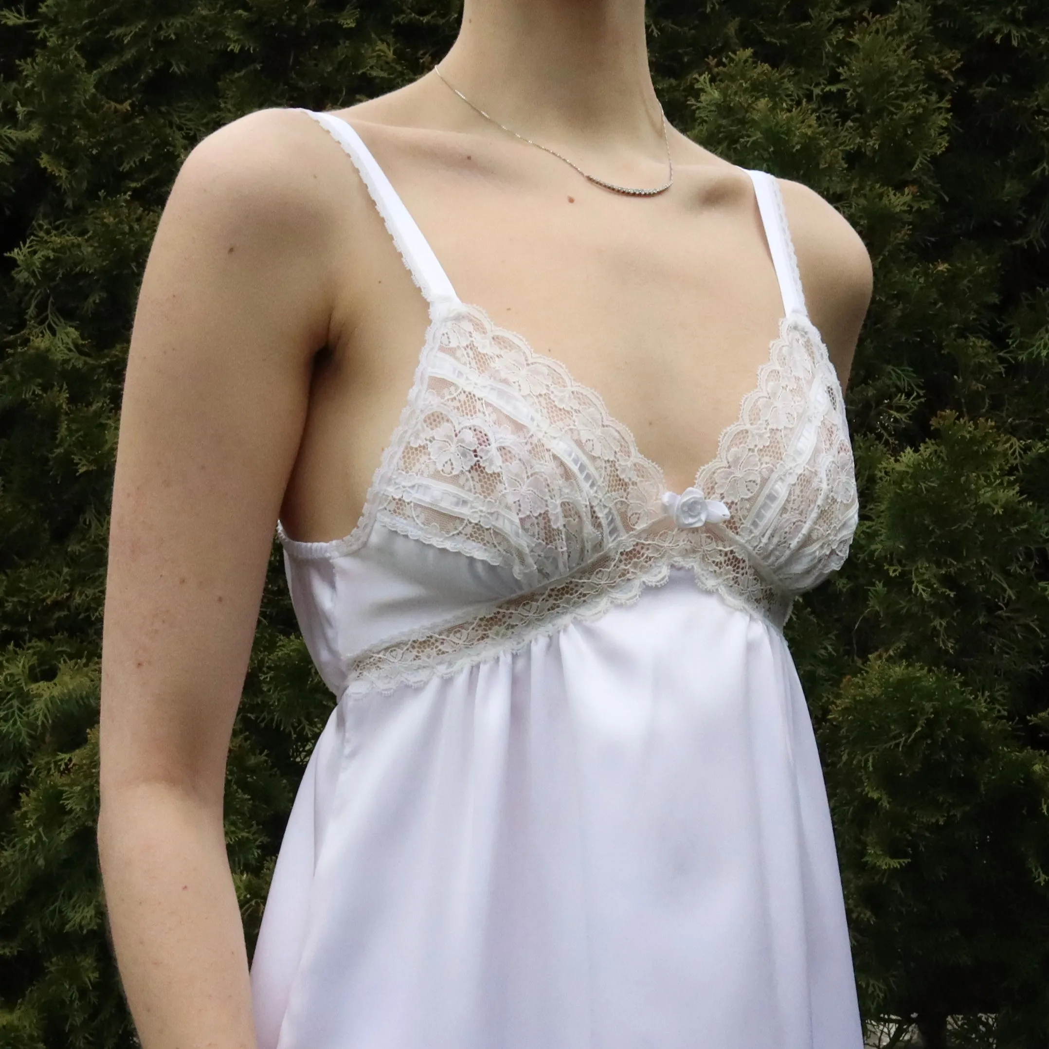 Dior White Satin Slip (Small)