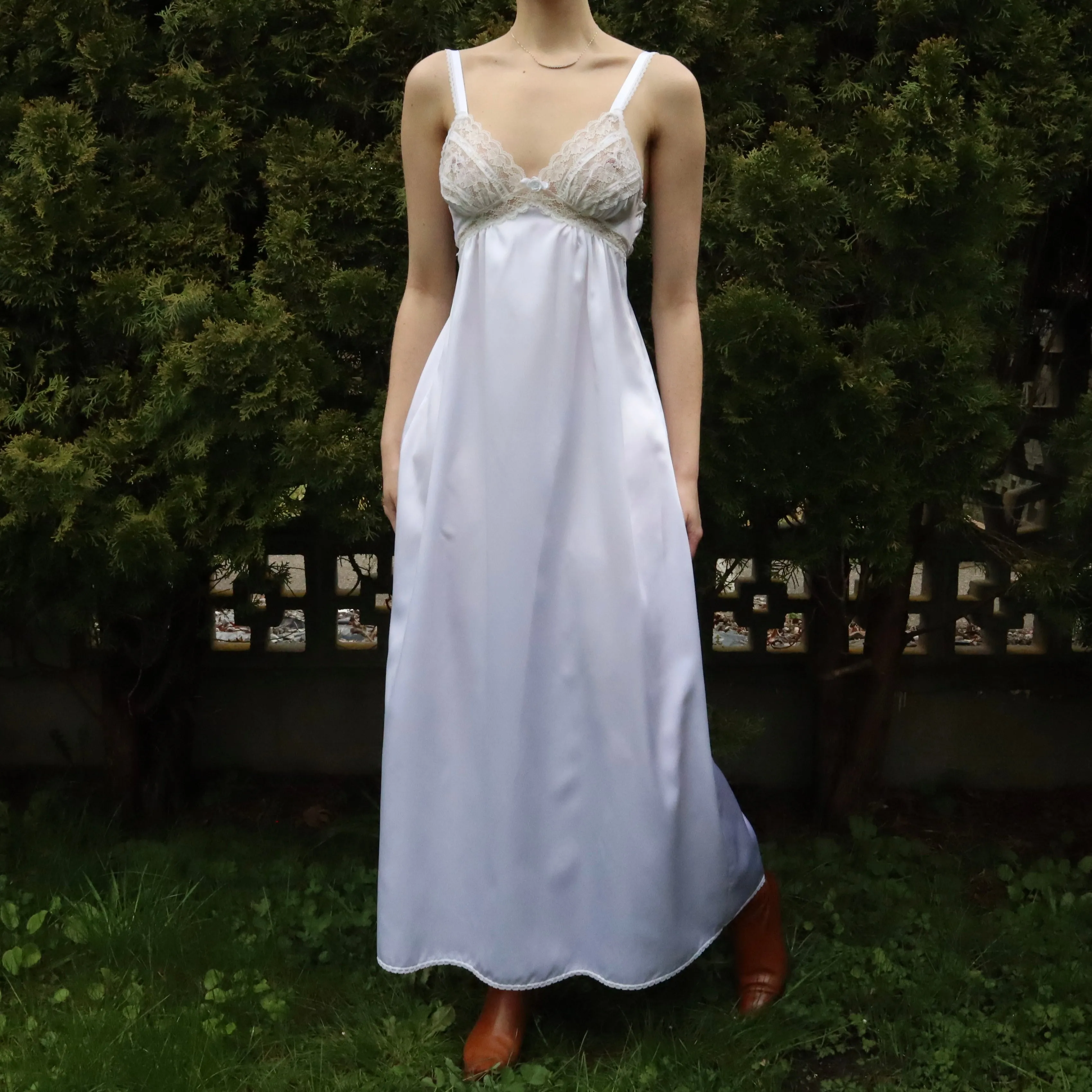 Dior White Satin Slip (Small)
