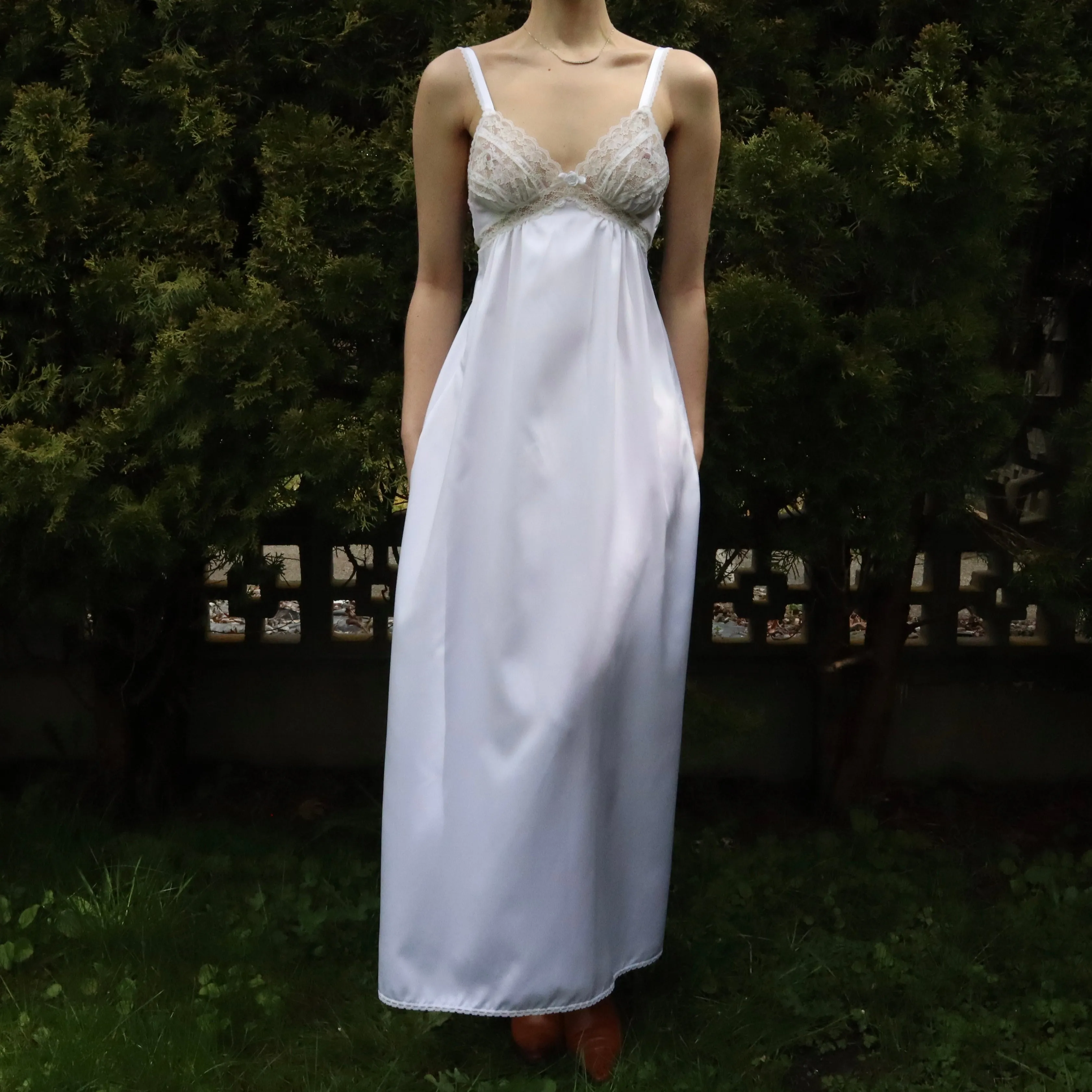 Dior White Satin Slip (Small)