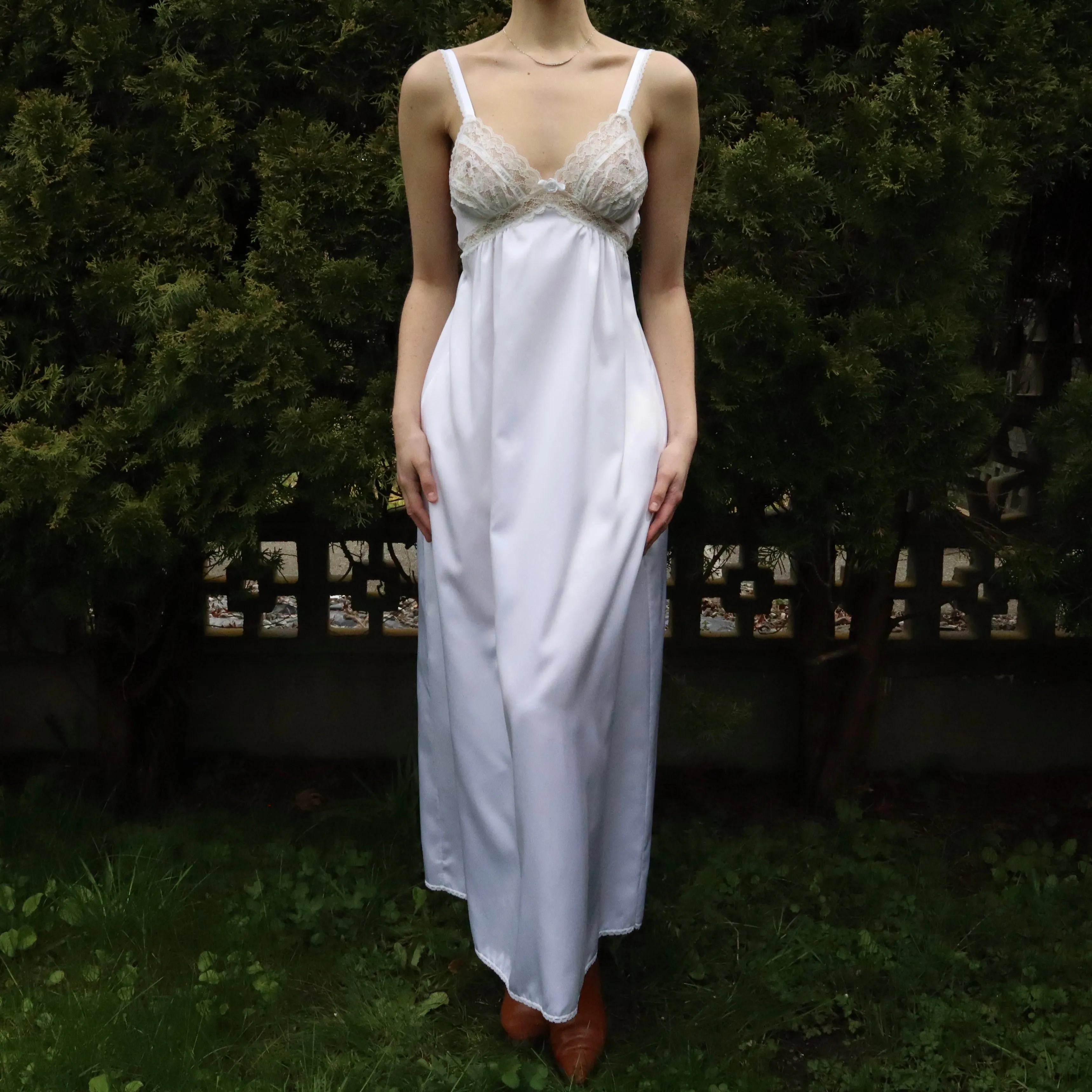 Dior White Satin Slip (Small)