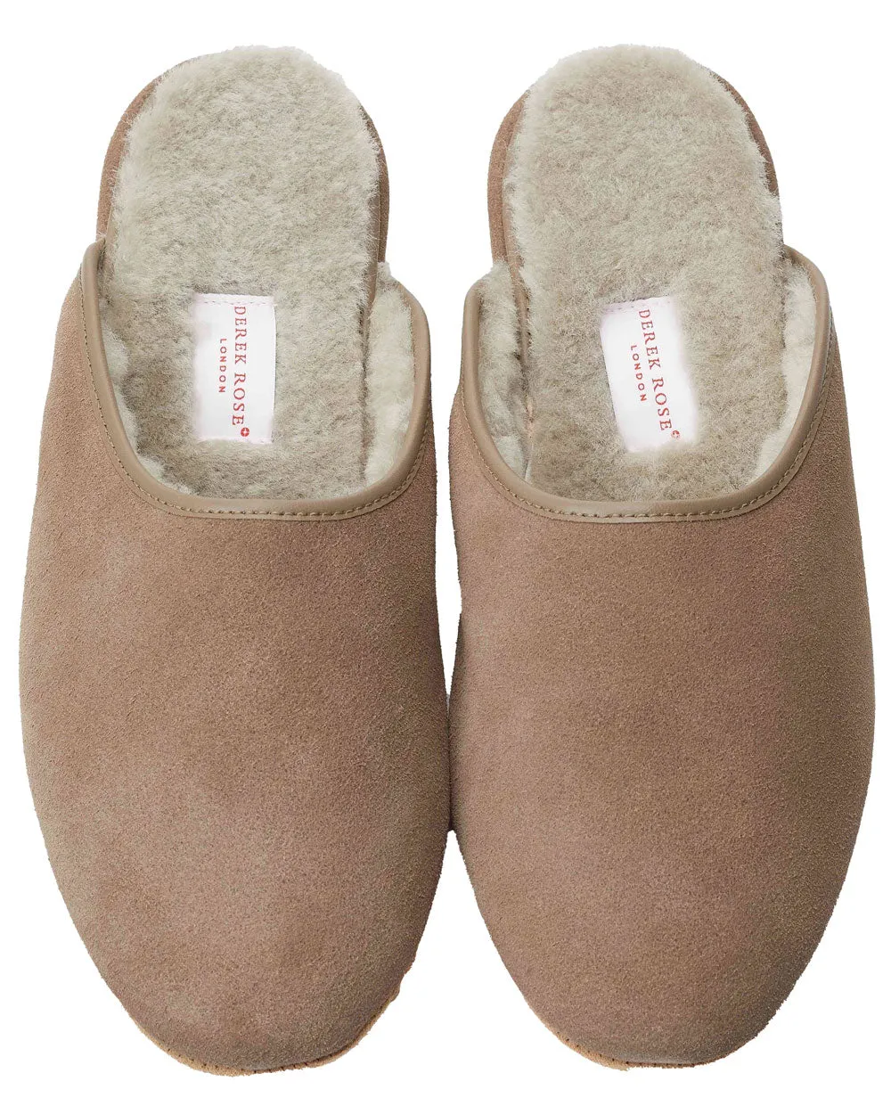 Douglass Sheepskin Slipper in Beige