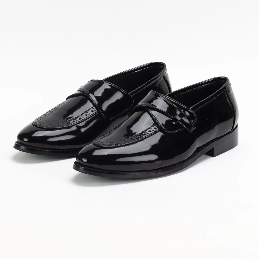 Drezzire Classic Patent Slip-Ons - Black