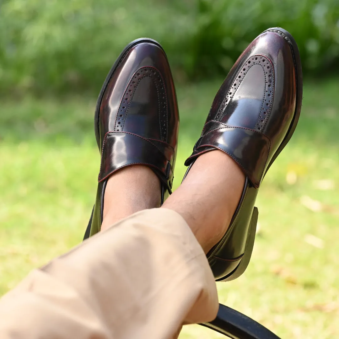 Drezzire Classic Patent Slip-Ons - Cherry