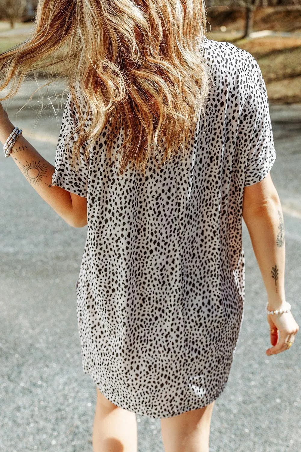Feel Good Crew Neck Animal Print Tunic