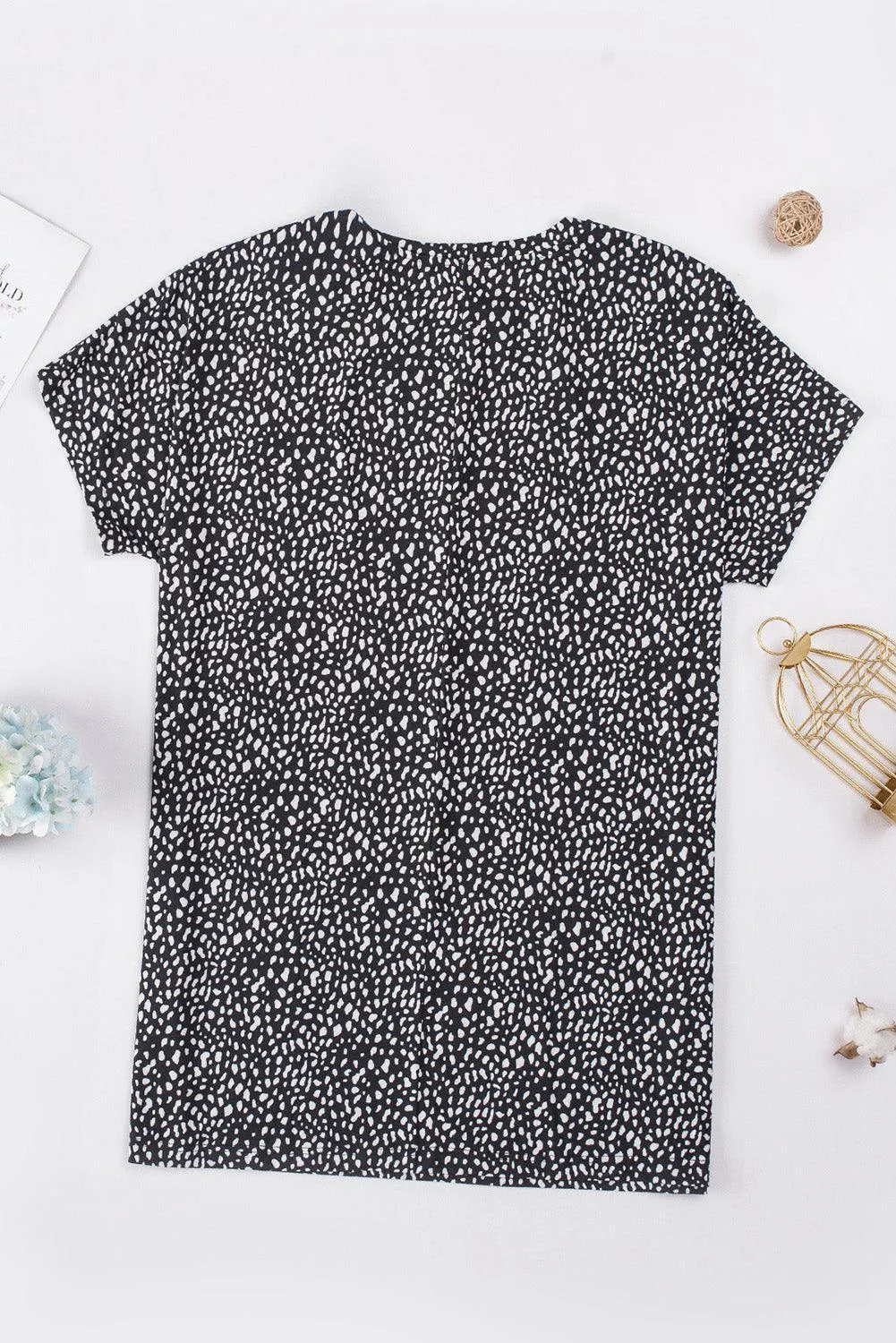Feel Good Crew Neck Animal Print Tunic