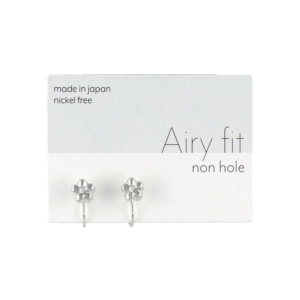 Flower Airy Fit Clip On Earrings