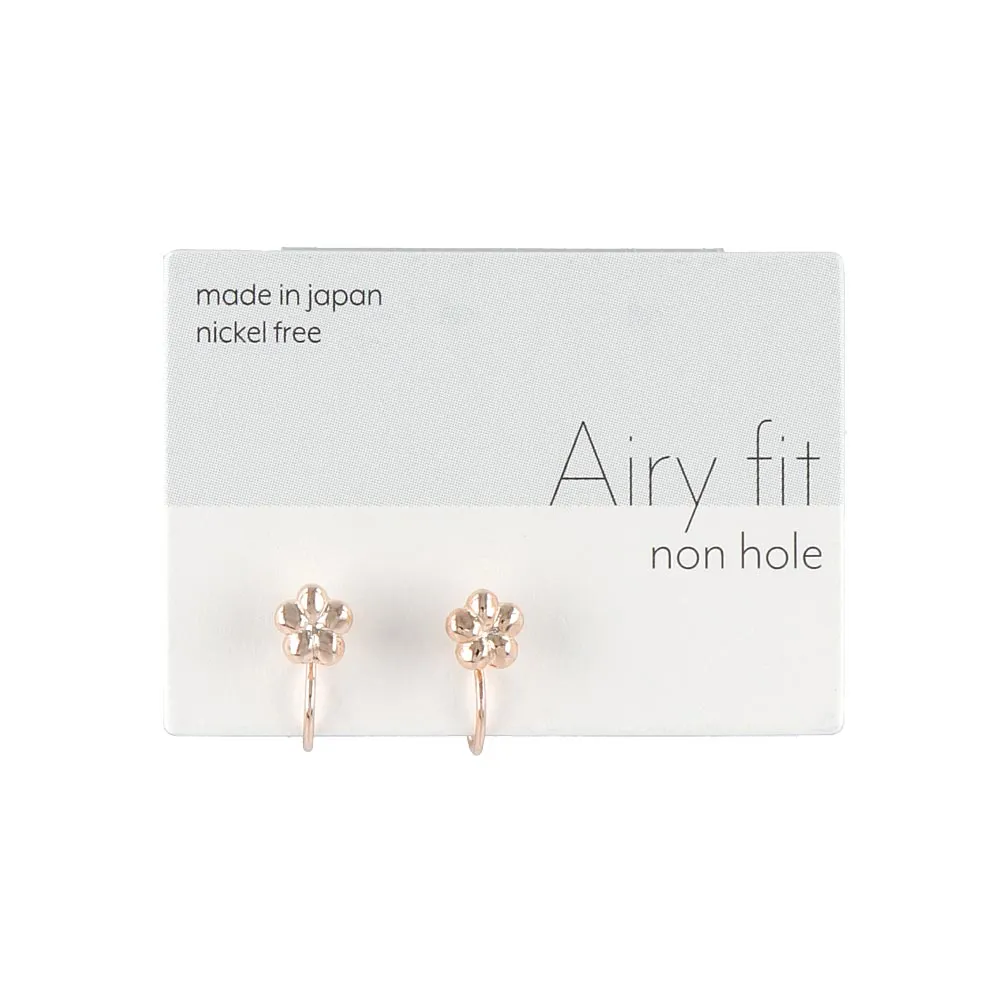 Flower Airy Fit Clip On Earrings