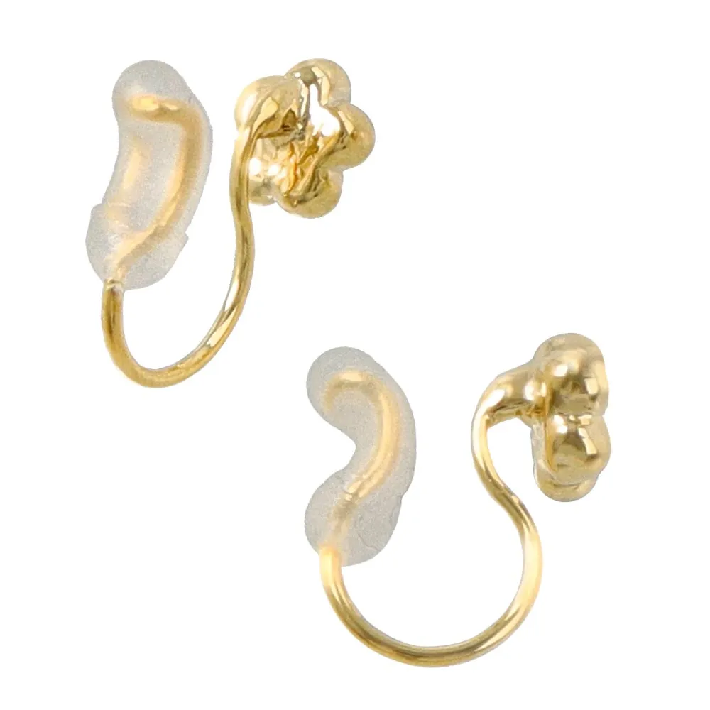Flower Airy Fit Clip On Earrings