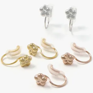 Flower Airy Fit Clip On Earrings
