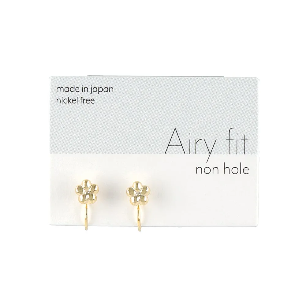 Flower Airy Fit Clip On Earrings