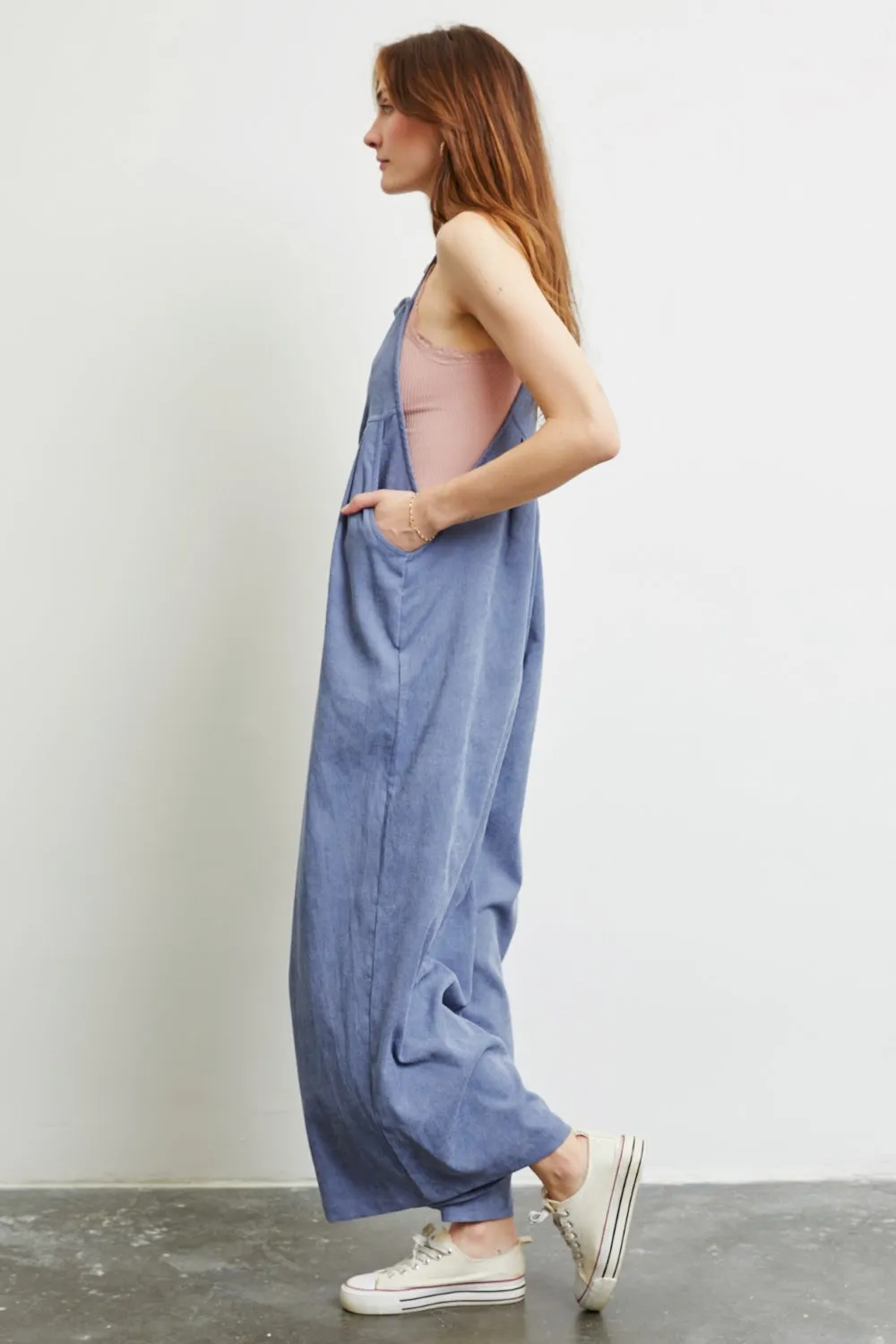 Full Size Wide Leg Overalls with Pockets
