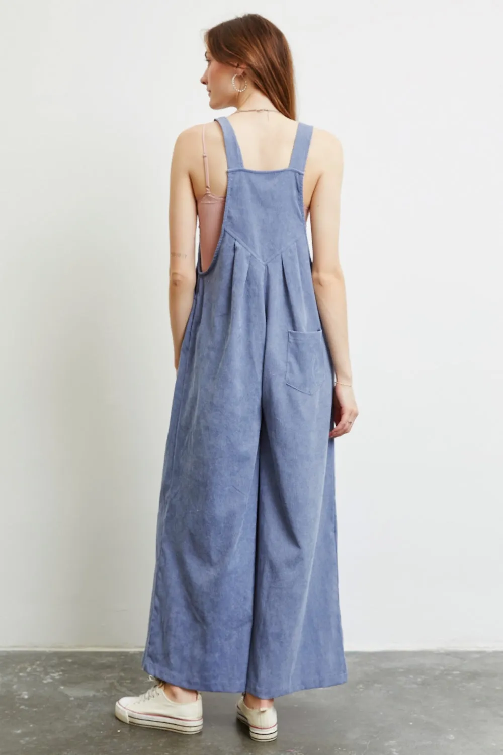 Full Size Wide Leg Overalls with Pockets