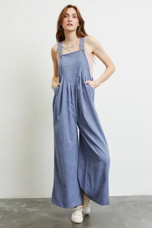 Full Size Wide Leg Overalls with Pockets
