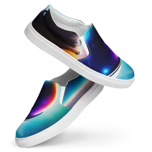 Galactic Mens Canvas Shoes Astronaut in Space