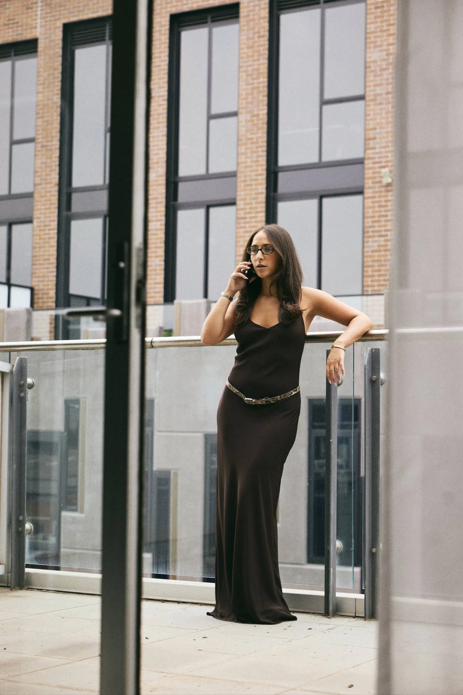 Georgette Maxi Dress | Chocolate
