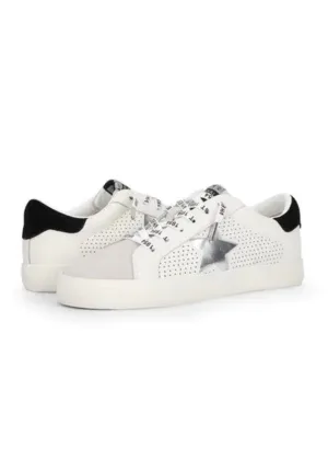 girls blk star sneaker