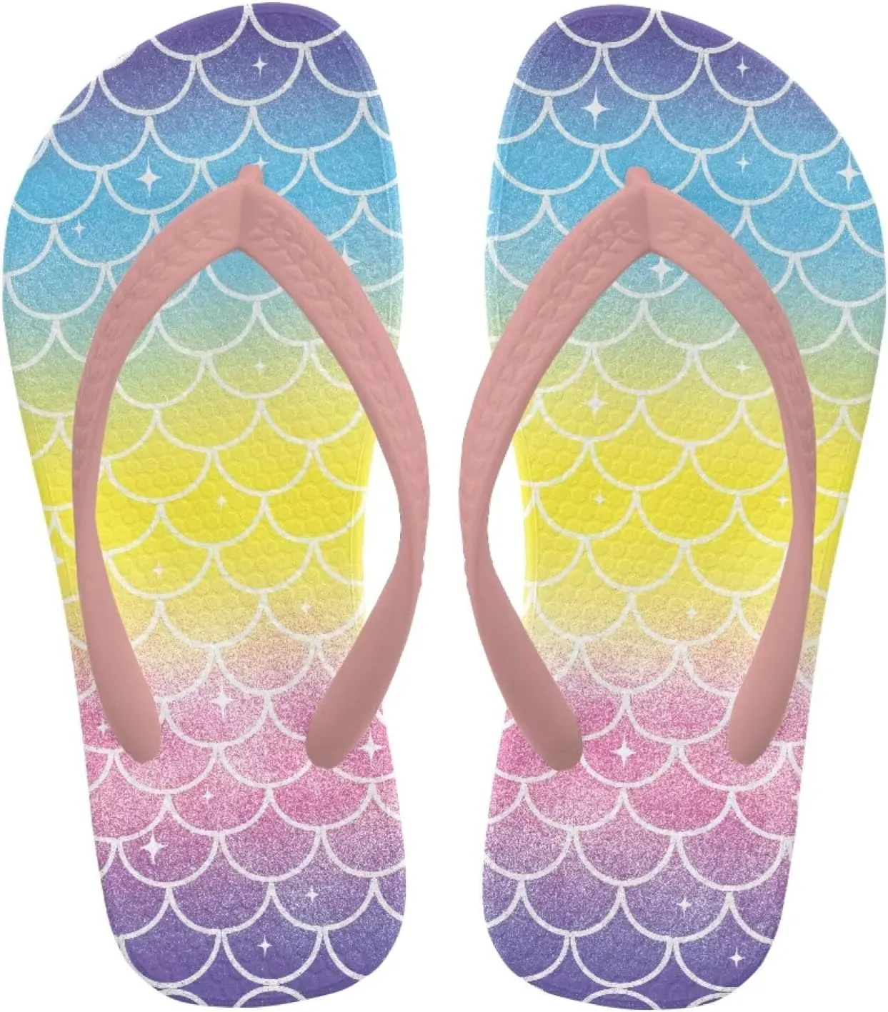 Girls Classic Non Slip Beach Sandals Beauty Mermaid Casual Flip Flop Surfer Girl