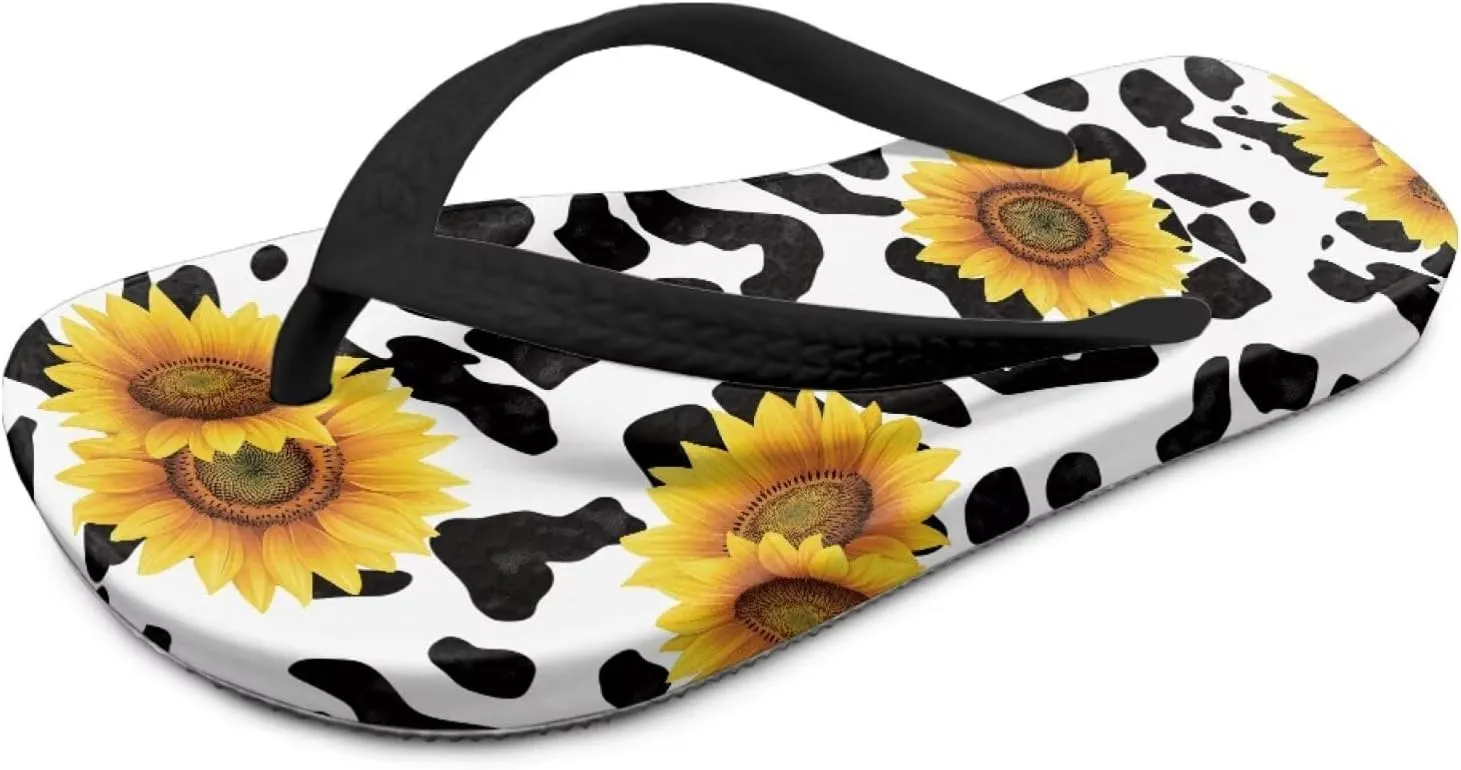 Girls Flip Flops Sandals Beauty Mermaid Print Water Park Summer Beach Swim Pool Shoes for Kids