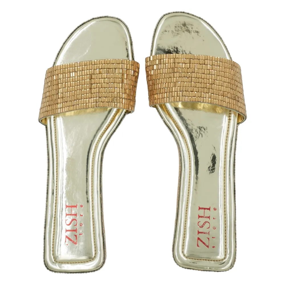 Gold Anastasia Flats