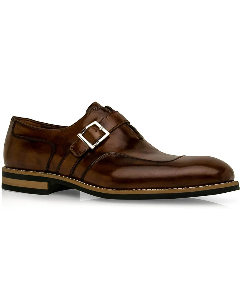 Hazel Monaco Leather Single Monk Strap Loafer