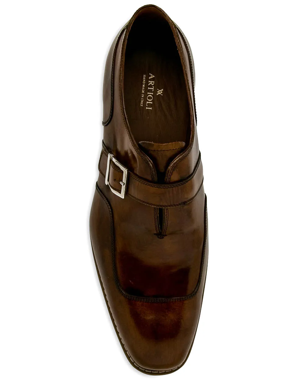 Hazel Monaco Leather Single Monk Strap Loafer