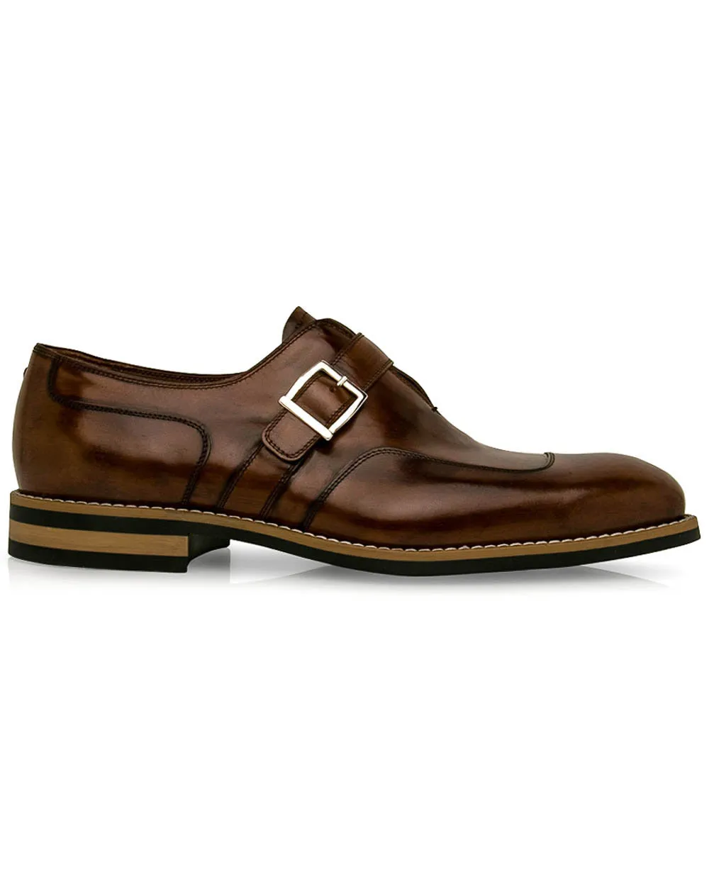 Hazel Monaco Leather Single Monk Strap Loafer