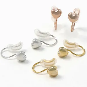 Heart Airy Fit Clip On Earrings