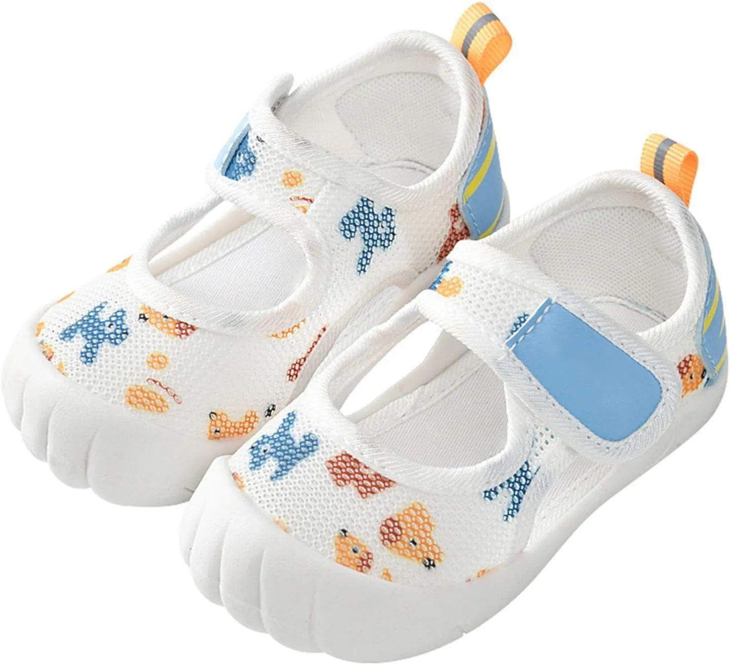 Infant Boys and Girls Baby Newborn Summer Sneakers Cute Dog Print Breathable Net Design Walking Flat Bottom Baby