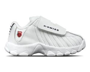 K-Swiss Kids St329 Strap White Navy Red Shoes