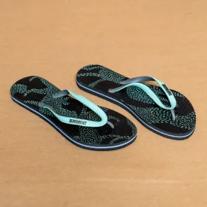 Kingsley Heath T Leopard Print Flip Flop Seafoam/Grey/Nickel/Seafoam/Black