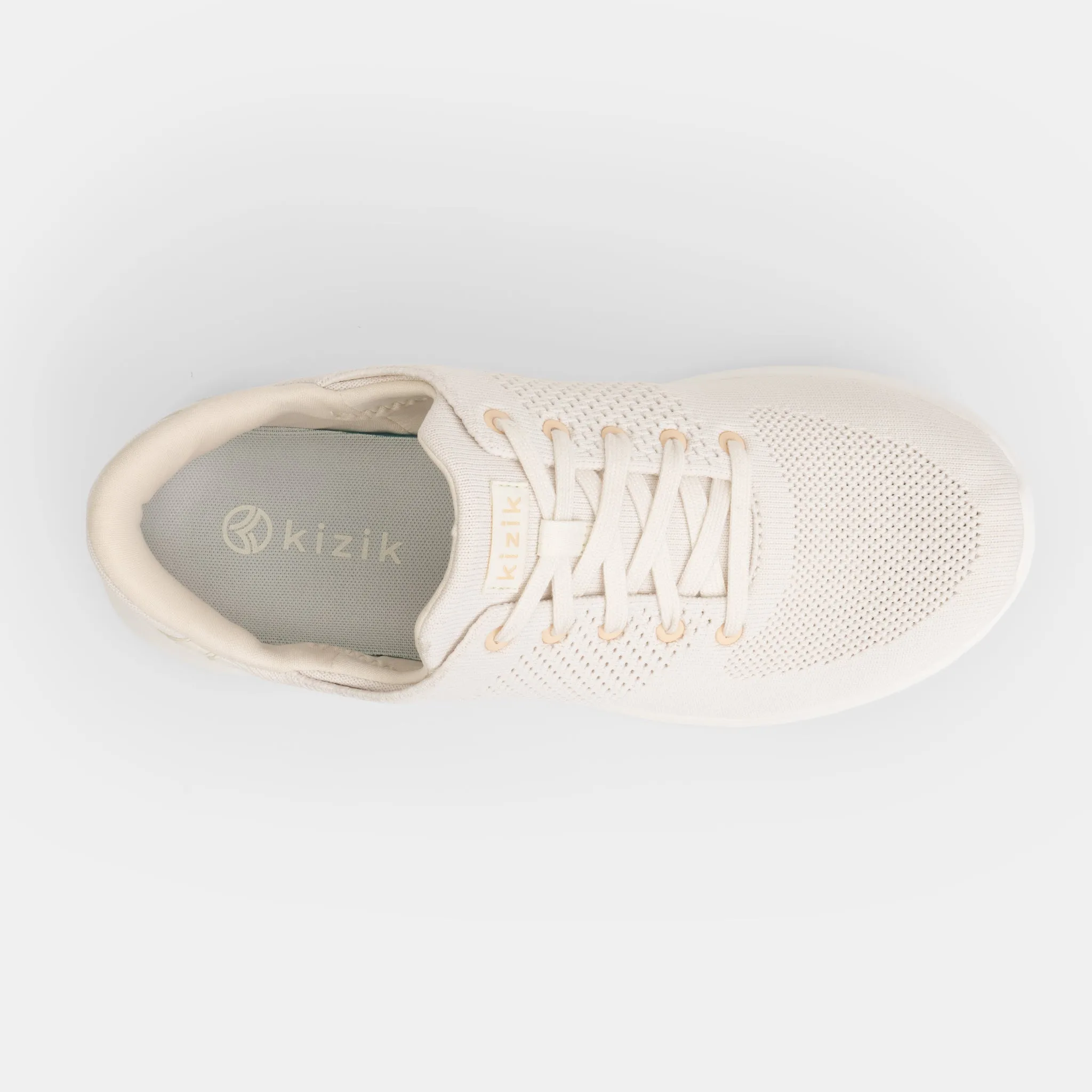 Kizik Lima White Creme Hands Free Slip on Sneaker