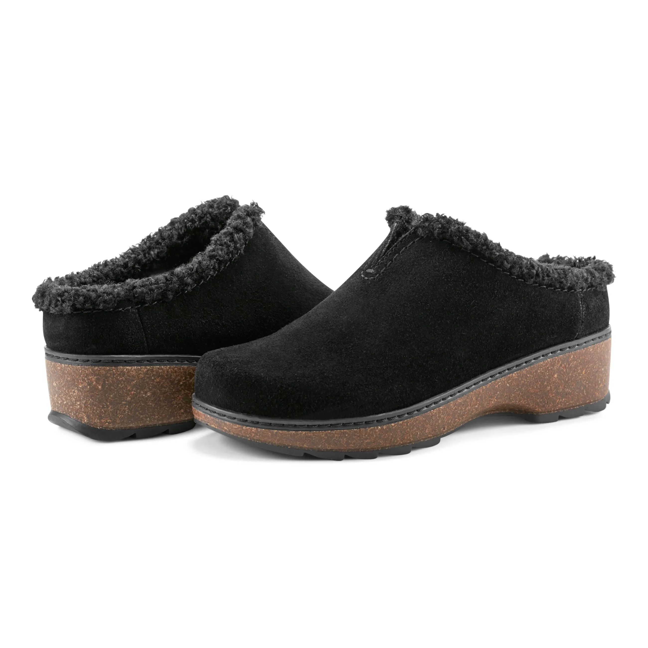 Kolia8 Round Toe Slip-on Casual Heeled Mules
