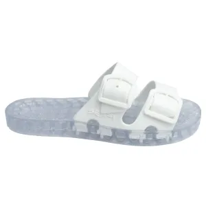 La Jolla - Clear Slide Sandal - White