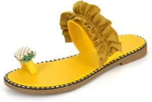 Ladmiple Cute Sandals for Women Arch Support Anti-Slip Slippers Breathable Platform Sandal Vintage Roman Flip Flop Shoes