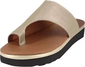 Ladmiple Orthopedic Sandals for Women Walking Slippers with Arch Support Anti-Slip Breathable Sandal Vintage Flip Flops