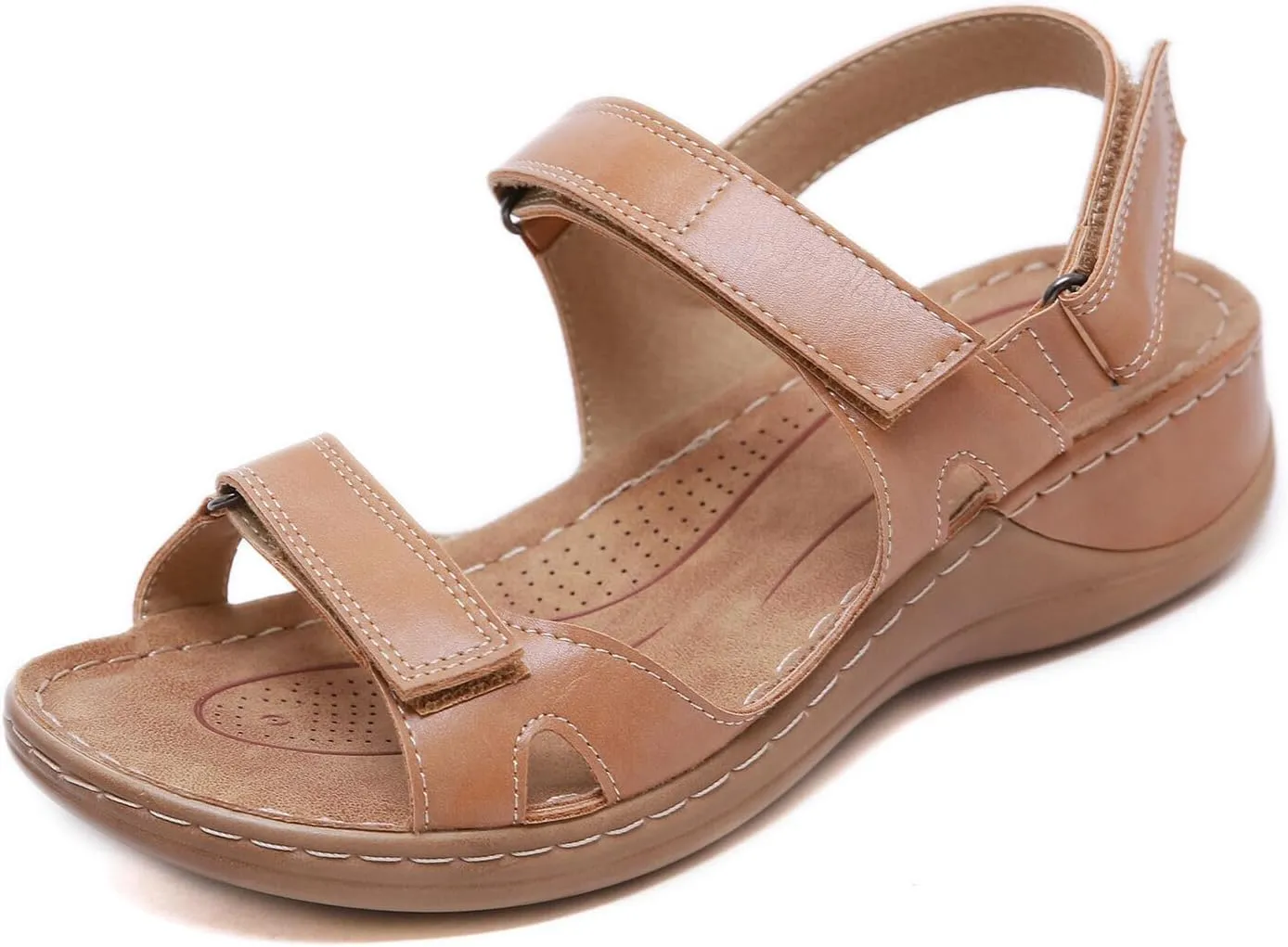 Ladmiple Summer Sandals for Women 2023 Wedge Flip Flops Platform Breathable Open Toe Dressy Comfort Orthopedic Sandals