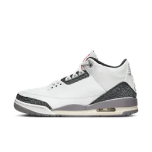 Men's Air Jordan 3 Retro - SUMMIT WHITE/FIRE RED-CEMENT GREY-BLACK