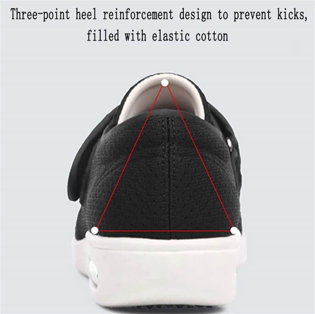 Men's Diabetic Slippers Comfy Memory Foam Orthopedic Shoes Anti-Skid Rubber Sole Memory Foam Wide House Shoes