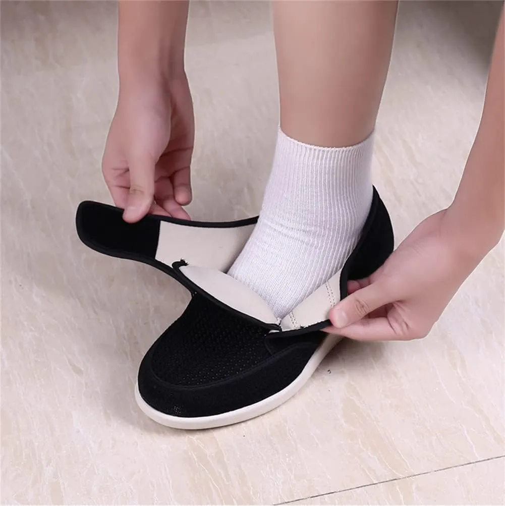 Men's Diabetic Slippers Comfy Memory Foam Orthopedic Shoes Anti-Skid Rubber Sole Memory Foam Wide House Shoes