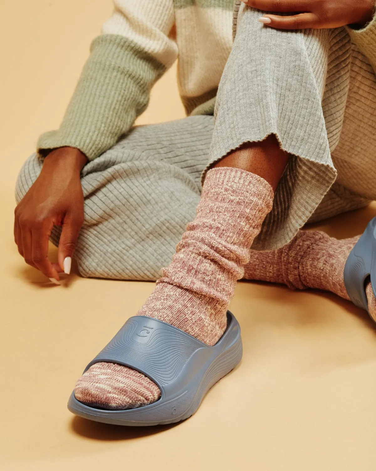 Men's SuperCush Recovery Slide - Ocean Blue