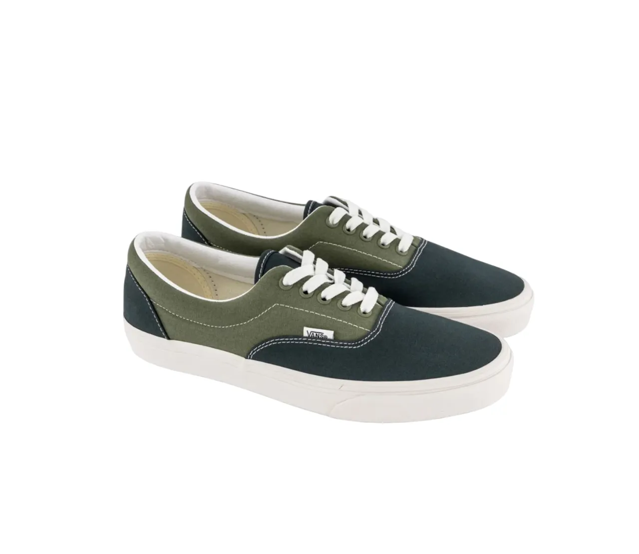 Mens Vans Era Tri-Tone Shoes Green
