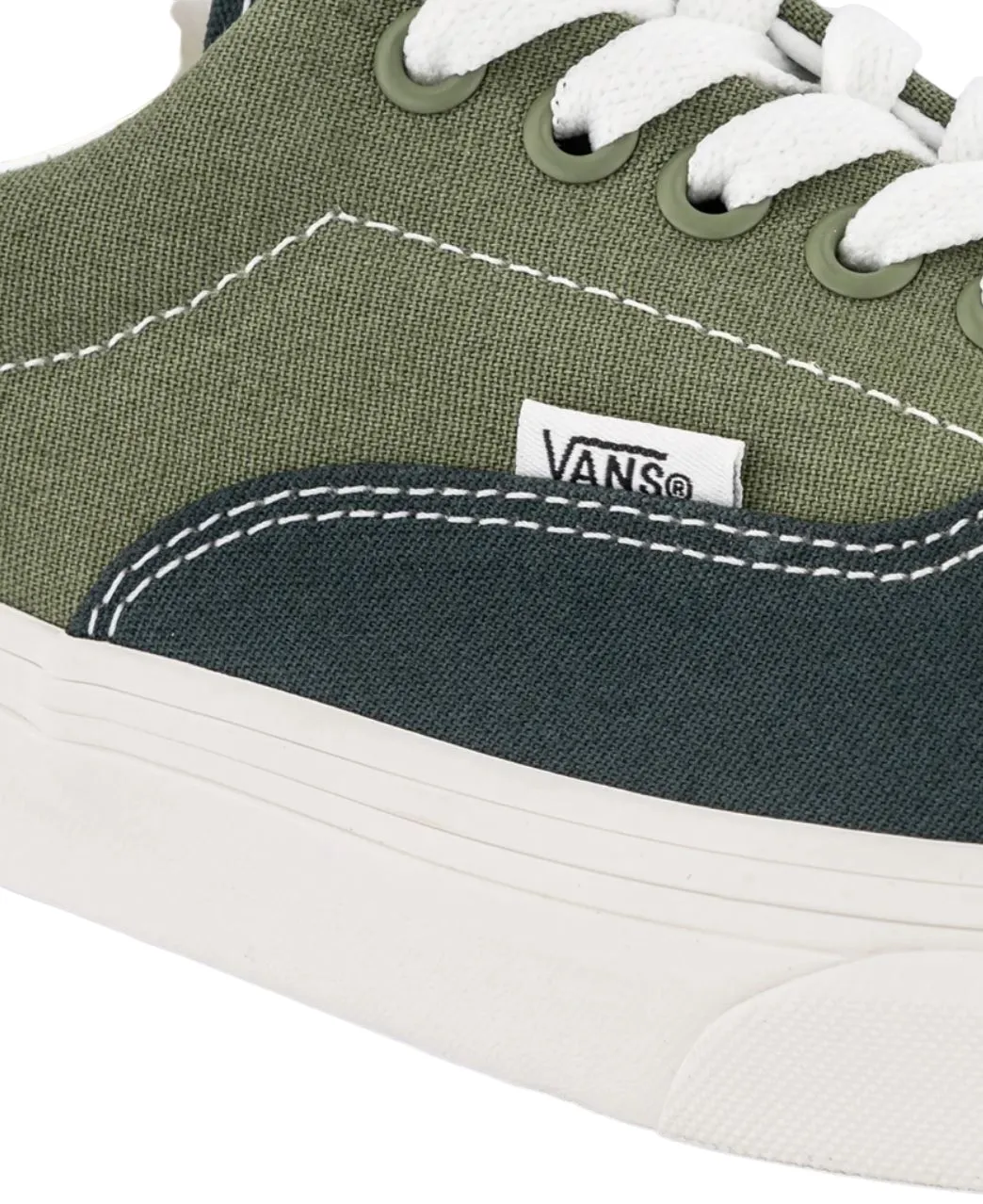 Mens Vans Era Tri-Tone Shoes Green