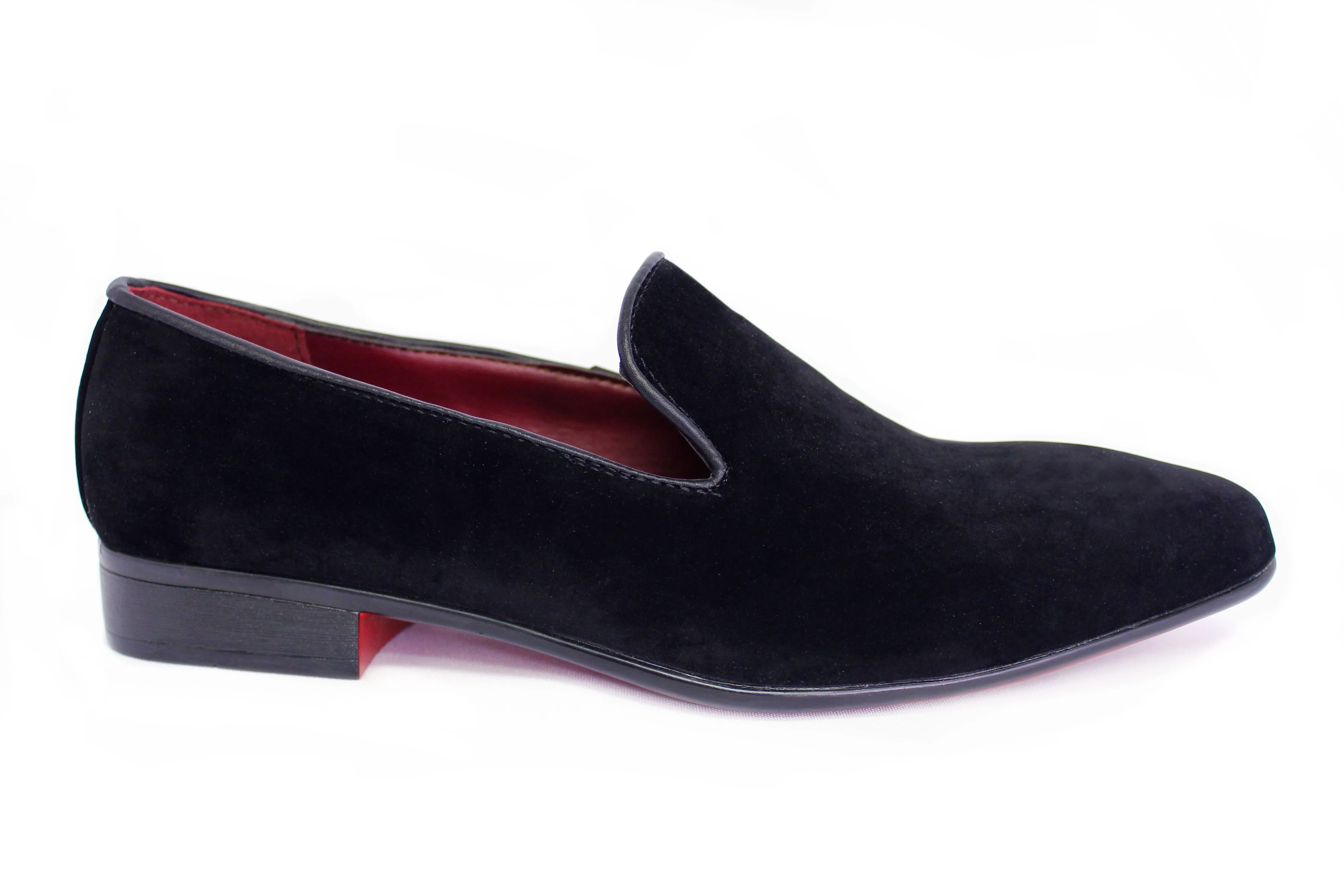 Men's Velvet Loafers - Black